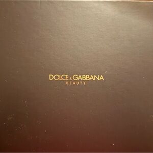 Dolce & Gabbana Black Beauty Pouch with Gold Accents